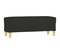 Vidaxl Banc Noir 100x35x41 Cm Tissu Noir