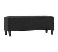 vidaXL Banc Noir 100x35x41 cm Velours