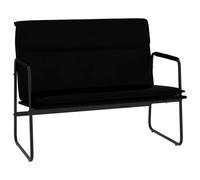 Vidaxl Banc Noir 100x64x80 Cm Similicuir Noir