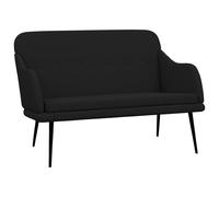 Vidaxl Banc Noir 110x76x80 Cm Tissu Noir