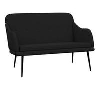 vidaXL Banc Noir 110x76x80 cm Tissu