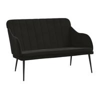 vidaXL Banc 110 x 76 x 80 cm Velours Noir