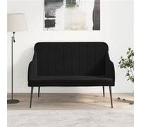 vidaXL Banc 110 x 76 x 80 cm Velours Noir