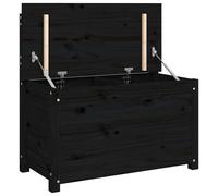 vidaXL Banc Noir 80x41x77 cm Bois de pin massif