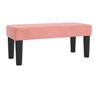 vidaXL Banc Ottoman Banquette Rembourré Banc de Lit Banc d'Entrée Chambre à Coucher Salon Couloir Intérieur Rose 70x30x30 cm Velours