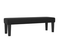 vidaXL Banc Ottoman Banquette Rembourré Banc de Lit Banc d'Entrée Chambre à Coucher Salon Couloir Intérieur Noir 100x30x30 cm Similicuir