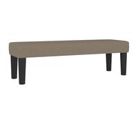 vidaXL Banc Ottoman Banquette Rembourré Banc de lit Banc d'Entrée Chambre à Coucher Salon Couloir Intérieur Taupe 100x30x30 cm Tissu