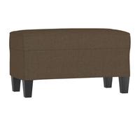 vidaXL Banc Ottoman Banquette Rembourré Banc de Lit Banc d'Entrée Chambre à Coucher Salon Couloir Intérieur Marron 70x35x41 cm Tissu