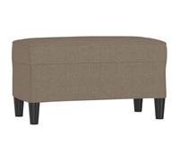 vidaXL Banquette rembourrée multifonctionnelle – Tissu polyester, mousse – Taupe 70x35x41 cm