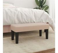 vidaXL Banc Ottoman Banquette Rembourré Banc de Lit Banc d'Entrée Chambre à Coucher Salon Couloir Intérieur Cappuccino 70x30x30 cm Similicuir 346637 Marron G