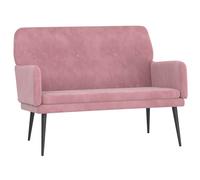 Banc Rose 108x79x79 cm Velours, siège de banc, banc d'entrée, banc de salle à manger, chaise de banc, bancs d'entrée, sièges de salon