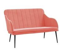 Banc Rose 110x76x80 cm Velours