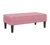 vidaXL Banc Rose 113x57x39 cm en Velours