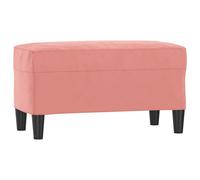 vidaXL Banc Rose 70x35x41 cm Velours