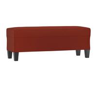 vidaXL Banc Rouge bordeaux 100x35x41 cm Similicuir