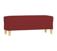 vidaXL Banc Rouge bordeaux 100x35x41 cm Tissu