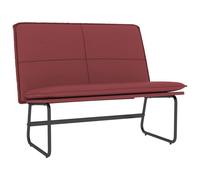 Vidaxl Banc Rouge Bordeaux 100x75x76 Cm Similicuir Rouge