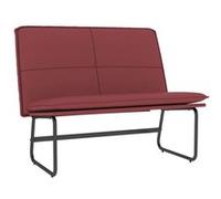 vidaXL Banc Rouge bordeaux 100x75x76 cm Similicuir Rouge G