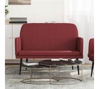 Vidaxl Banc Rouge Bordeaux 107x80x81 Cm Similicuir Rouge