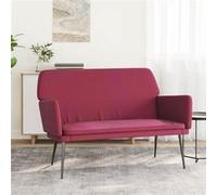 Banc Rouge bordeaux 108x79x79 cm Velours