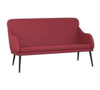 Vidaxl Banc Rouge Bordeaux 110x76x80 Cm Similicuir Rouge