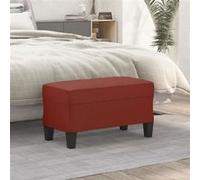 vidaXL Banc Rouge bordeaux 70x35x41 cm Similicuir Rouge G