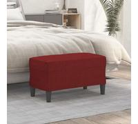 Vidaxl Banc Rouge Bordeaux 70x35x41 Cm Tissu