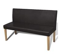 Banc Marron Foncé Similicuir Marron