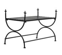 vidaXL Banc Style vintage Métal 83 x 42 x 55 cm Noir