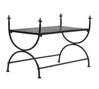 vidaXL Banc Style vintage Métal 83 x 42 x 55 cm Noir