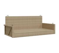 vidaXL Banc suspendu Beige 119x56x48 cm Poly rotin