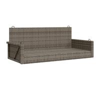 vidaXL Banc suspendu Gris 119x56x48 cm Poly rotin