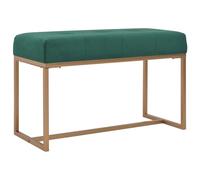 vidaXL Banc 80 cm Vert Velours 247555