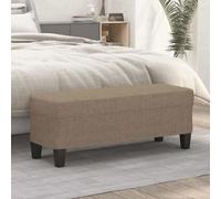 Vidaxl Banc Taupe 100x35x41 Cm Tissu