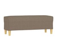 Vidaxl Banc Taupe 100x35x41 Cm Tissu Gris