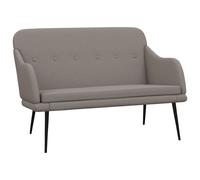 Vidaxl Banc Taupe 110x76x80 Cm Tissu