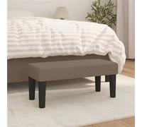 vidaXL Banc 346620 en tissu Taupe 70 x 30 x 30 cm