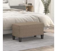 Vidaxl Banc Taupe 70x35x41 Cm Tissu