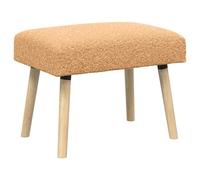 vidaXL Banc Uni Beige 60 x 40 x 45 cm Bouclé, Banc Moderne, Meuble rectangulaire, Assise stylée pour Salon, Salle à Manger, Couloir et Chambre