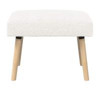 vidaXL banc Uni Crème 60 x 40 x 45 cm Bouclé