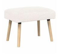 vidaXL Banc Uni Crème 60 x 40 x 45 cm Bou anc Moderne, Meuble rectangulaire, Assise stylée pour Salon, Salle à Manger, Couloir et Chambre