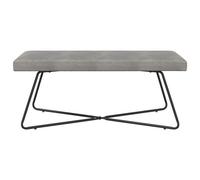 vidaXL banc Uni Gris clair 110 x 40 x 45 cm Velours