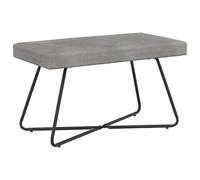vidaXL Banc Uni Gris Clair 80 x 40 x 45 cm Velours, Banc Moderne, Assise d'intérieur Polyvalente, Style Tendance, Design Simple, Salon, Salle à Manger, Chambre