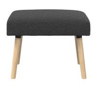 vidaXL banc Uni Gris foncé 60 x 40 x 45 cm Bouclé