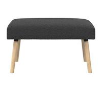vidaXL banc Uni Gris foncé 80 x 40 x 46 cm Bouclé