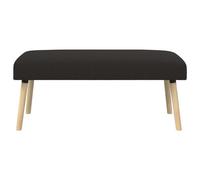 vidaXL banc Uni Noir 110 x 40 x 46 cm Bouclé
