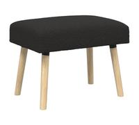 vidaXL Banc Uni Noir 60 x 40 x 45 cm Bou anc Moderne, Meuble rectangulaire, Assise stylée pour Salon, Salle à Manger, Couloir et Chambre