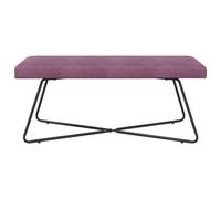 vidaXL banc Uni Pourpre 110 x 40 x 45 cm Velours