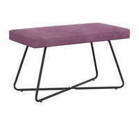 vidaXL Banc Uni Pourpre 80 x 40 x 45 cm Velours, Banc Moderne, Assise d'intérieur Polyvalente, Style Tendance, Design Simple, Salon, Salle à Manger, Chambre