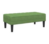 vidaXL Banc Vert Clair 113x57x39 cm en Velours